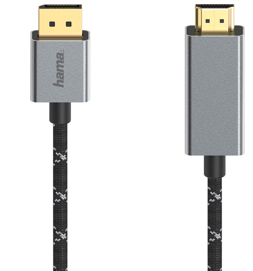 Cablu Hama 200506, DisplayPort - HDMI, 1.5m (Gri) - 0 | YEO