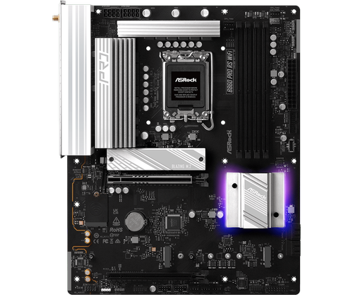 Placa de baza ASRock B860 PRO RS WIFI, Intel B860, LGA 1851, DDR5, ATX