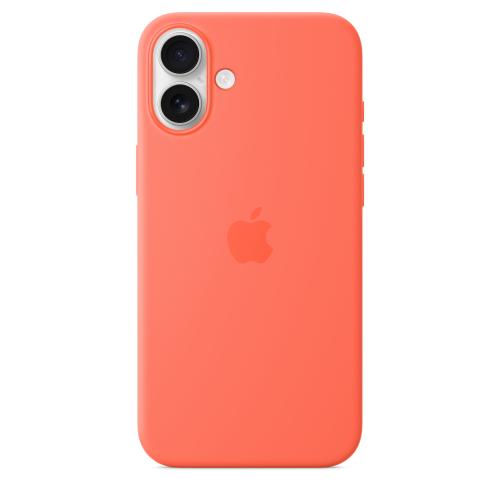 Husa Protectie Spate Apple MDGT4ZM/A pentru iPhone 16 Plus, Silicon, MagSafe (Portocaliu)