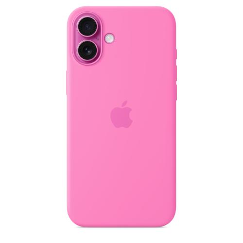 Husa Protectie Spate Apple MDGR4ZM/A pentru iPhone 16, Silicon, MagSafe (Roz)