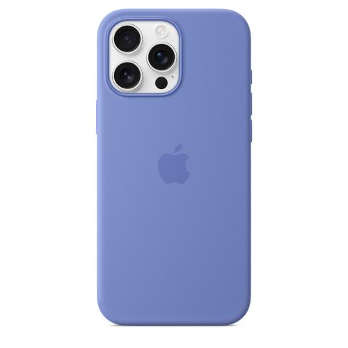 Husa Protectie Spate Apple MDH04ZM/A pentru iPhone 16 Pro Max, Silicon, MagSafe (Albastru)