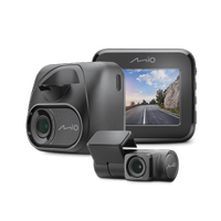 Camera video auto fata-spate MIO MiVue C595WD + MiVue T35, Ecran 2.0", 2MP 1080P, Wi-Fi, GPS (Negru)