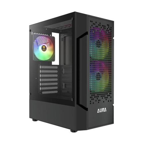 Carcasa Gamdias Aura GC7 aRGB, Middle Tower, tempered glass (Negru)