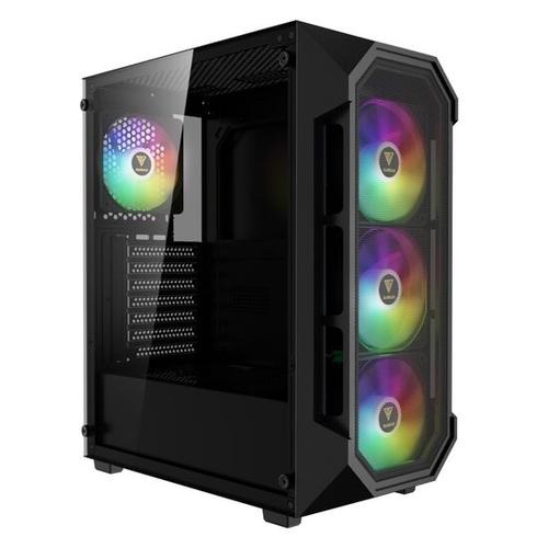 Carcasa Gamdias Aura GC1 Elite aRGB, Middle Tower, tempered glass (Negru)