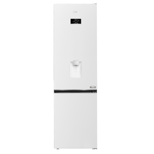 Combina frigorifica Beko B3RCNA404HDW, 355 l, No Frost, Clasa E, HarvestFresh, Slim tank water dispenser, AeroFlow, H 203.5 cm (Alb)