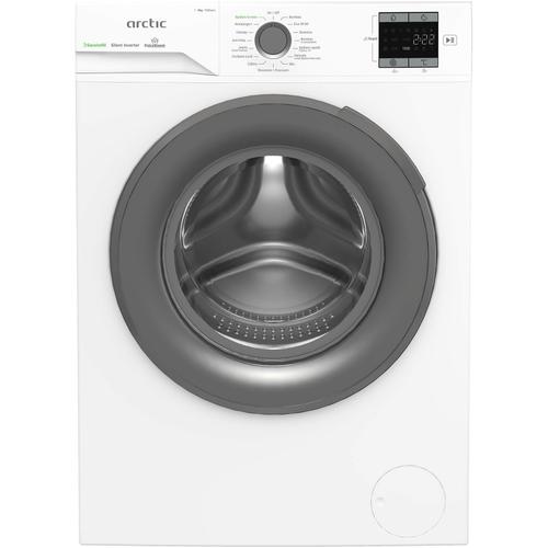 Masina de spalat rufe Arctic APLM1WFSU19210WG, 9 Kg, 1200 RPM, Motor Silent Inverter, Drum Clean+Steam, Child Lock, Anticrease, Digital Display, Add-In, Clasa A (Alb)