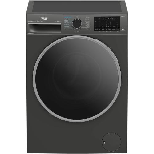 Masina de spalat rufe cu uscator Beko B5DFT510442M, 10 kg spalare, 6 kg uscare, Clasa A, 1400 RPM, Motor ProSmart Inverter, HomeWhiz, SteamCure, UltraFast, AddXtra (Gri)