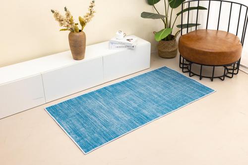 Covor cu print digital 3D Heinner HR-3DRUG140-ATC, 70x140 cm, poliester 100%, spate antiderapant (Albastru)