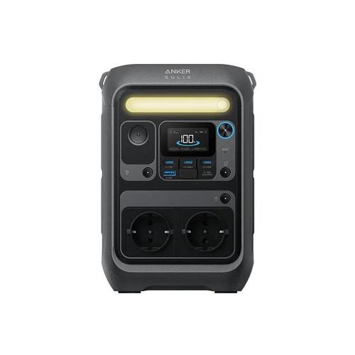 Statie de incarcare portabila Anker Solix C300X AC, 288Wh, 300W, 1x USB-A, 3x USB-C, 2x AC (Gri)