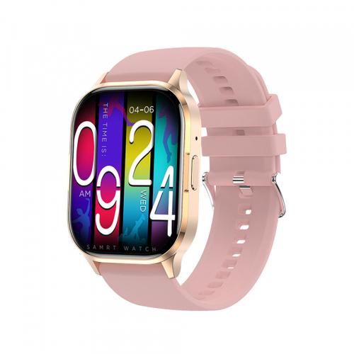 Smartwatch Blavec W18 Hellia, Bluetooth, Ecran AMOLED 2.01inch, Autonomie pana la 7 zile, IP67, NFC (Roz)