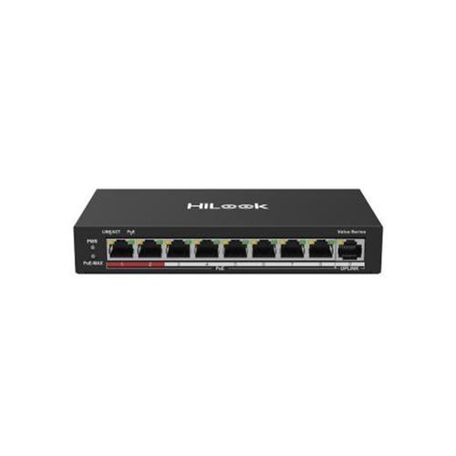 Switch PoE cu 8 porturi HikVision HiLook NS-0109P-60(B), 10/100 Mbps, 1.8 Gbps, 1.339 Mpps, MAC 2K, fara management Switch PoE cu 8 porturi HikVision HiLook NS-0109P-60(B), 10/100 Mbps, 1.8 Gbps, 1.339 Mpps, MAC 2K, fara management