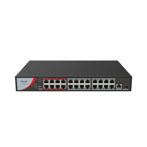 Switch PoE cu 24 porturi HikVision HiLook NS-0326P-230(B), 10/100 Mbps, 8.8 Gbps, 6.547 Mpps, MAC 4K, fara management Switch PoE cu 24 porturi HikVision HiLook NS-0326P-230(B), 10/100 Mbps, 8.8 Gbps, 6.547 Mpps, MAC 4K, fara management