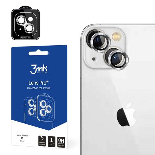 Folie de protectie camera 3mk Lens Protection Pro Silver pentru iPhone 15