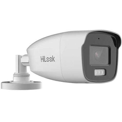 Camera HDTVI, Hikvision HiLook, 2MP, lentila 2.8mm, Smart Hybrid Light, Lumina Alba 40m, IR 40m, microfon, IP66 - THC-B227-LMS
