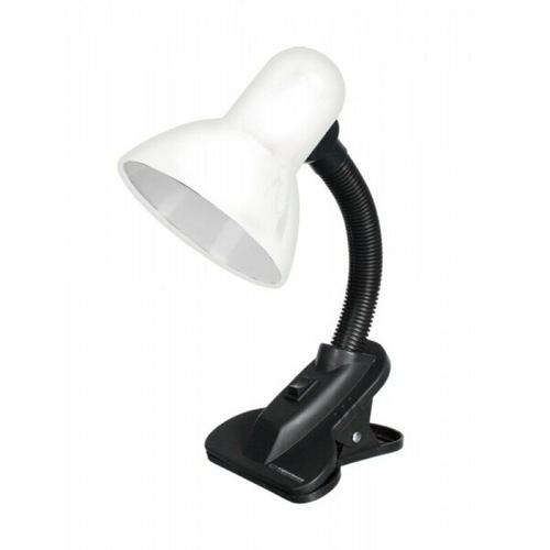 Lampa de birou cu clips Esperanza Procyon ELD106K, E27, brat flexibil, 3W (Alb)