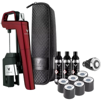 Sistem de conservare vinuri CORAVIN Timeless Six+ 112326B, Aerator, Capsule, Husa de calatorie (Rosu)