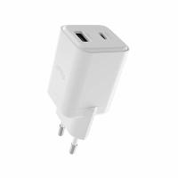 Incarcator Retea Allity ATC-01-30WAC GaN PD QC 1x USB-C 1x USB-A 30W, Alb