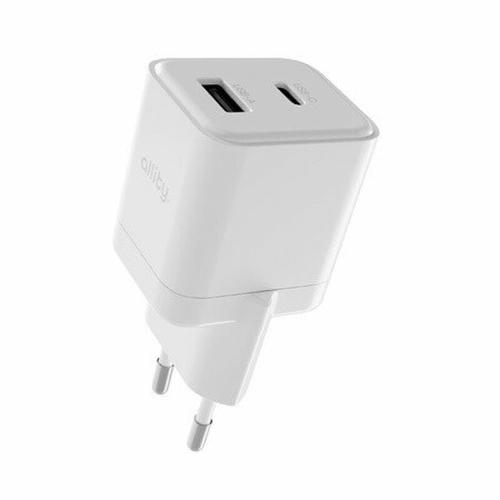 Incarcator Retea Allity ATC-01-20WAC GaN PD QC 1x USB-C 1x USB-A 20W, Alb
