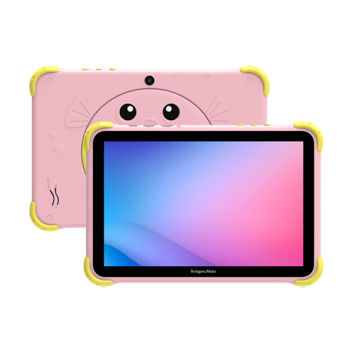 Tableta Kruger&Matz FUN 1008, Procesor Unisoc Tiger T310 Quad-Core, Ecran IPS 10.1inch, 4GB RAM, 64GB Flash, 5MP, Wi-Fi, Bluetooth, 4G, Android (Roz)