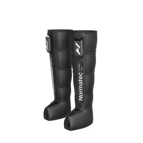 Aparat de masaj pentru picioare Hyperice Normatec Premier Standard, 7 niveluri de compresie, autonomie 4 ore, conectivitate Bluetooth, tehnologie HyperSync (Negru)