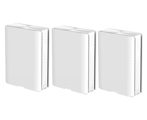 Sistem Wi-Fi Mesh ASUS ZenWiFi BQ16 (W-3-PK), BE25000, Quad-Band, acoperire 1000m patrati, Quad-Core 2.6GHz CPU, 256MB-2GB Flash-RAM, 10G dual-port, Smart Home Master SSIDs, AiProtection Pro, Adaptive QoS, VPN server-client, Beamforming, AiMesh - 0 | YEO