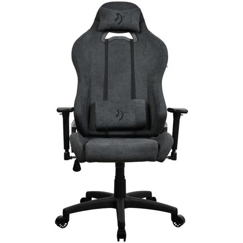Scaun Gaming Arozzi Toretta SoftFabric, Tetiera, Ajustabil, max. 120kg, Negru/Gri