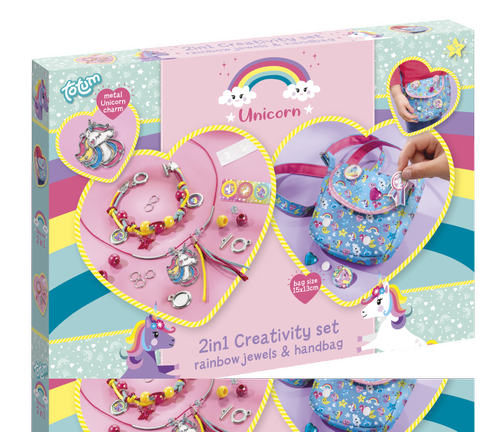Set creativ 2 in 1 - Bijuterii & gentuta unicorni