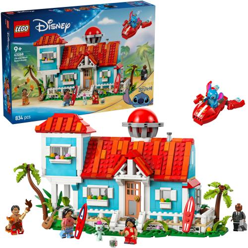 LEGO® Disney - Casa de pe plaja a lui Lilo si Stitch 43268, 834 piese