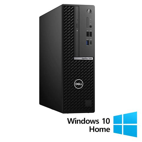 Calculator Sistem PC Refurbished DELL OptiPlex 5080 SFF, Intel Core i5-10500 3.10 - 4.50GHz, 8GB DDR4, 256GB SSD + Windows 10 Home