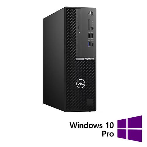 Calculator Sistem PC Refurbished DELL OptiPlex 7080 SFF, Intel Core i5-10500 3.10 - 4.50GHz, 8GB DDR4, 256GB SSD + Windows 10 Pro