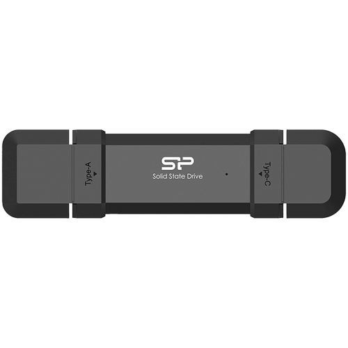 SSD, Silicon Power, 500 GB, USB 3.2 GEN 2, Flash NAND, Negru