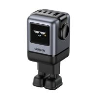 Incarcator de retea UGREEN Uno 100W, GaN Fast Charger, 1x USB-A, 3x USB-C, Negru/Gri