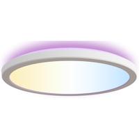 Lampa de plafon LED Calex Smart Halo 29cm, RGB, lumina alba calda, 25W, plastic, IP20, clasa E (Alb)