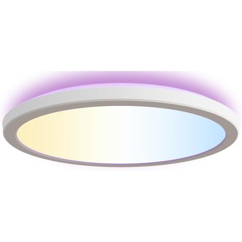 Lampa de plafon LED Calex Smart Halo 29cm, RGB, lumina alba calda, 25W, plastic, IP20, clasa E (Alb)