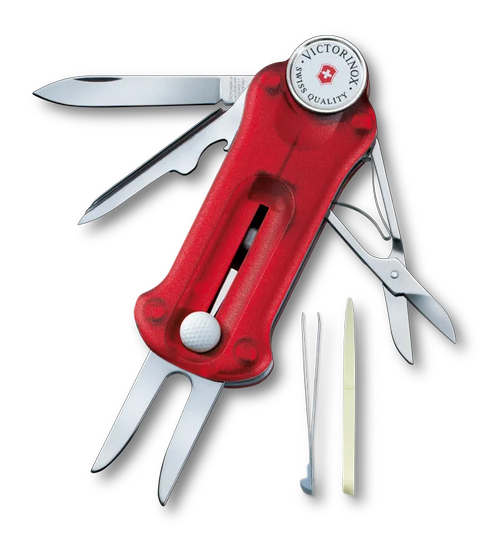 Briceag multifunctional pentru golf Victorinox Golf Tool, 10 functii, Marker cu bila si instrument de reparare (Rosu) Briceag multifunctional pentru golf Victorinox Golf Tool, 10 functii, Marker cu bila si instrument de reparare (Rosu)