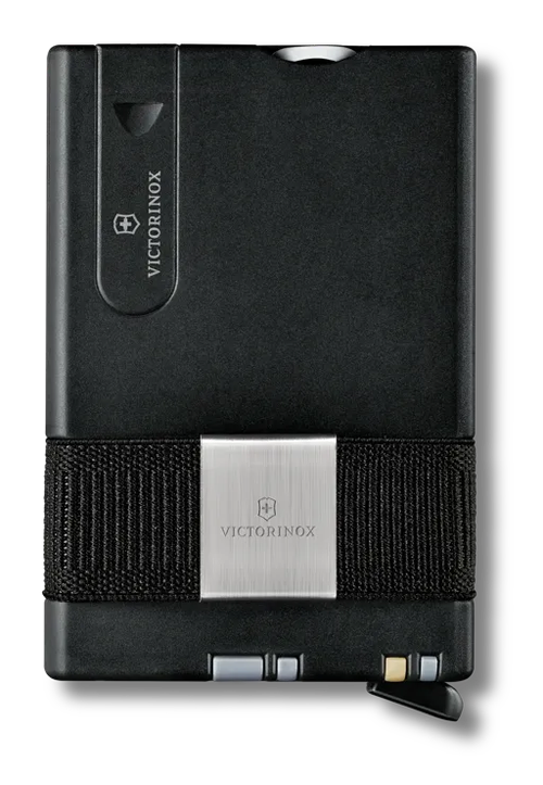 Portofel de carduri inteligent Victorinox Smart Card Wallet, 11 utilitati, Cardprotector, Moneyband, Lama, Foarfece, Pila, Surubelnita, Penseta, Pix presurizat (Gri) Portofel de carduri inteligent Victorinox Smart Card Wallet, 11 utilitati, Cardprotector, Moneyband, Lama, Foarfece, Pila, Surubelnita, Penseta, Pix presurizat (Gri)