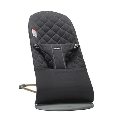 Balansoar Bliss Black din tesatura matlasata cu aspect Clasic, BabyBjorn