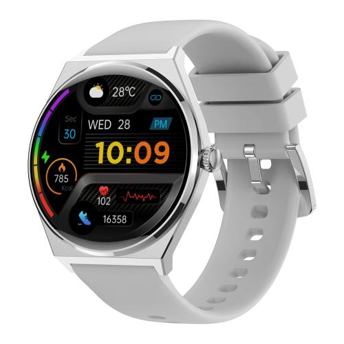 Smartwatch Maxcom EcoWatch 5, Ecran 1.43inch AMOLED, IP68, Monitorizare sport (Argintiu)