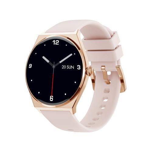 Smartwatch Maxcom EcoWatch 5, Ecran 1.43inch AMOLED, IP68, Monitorizare sport (Roz/Auriu)