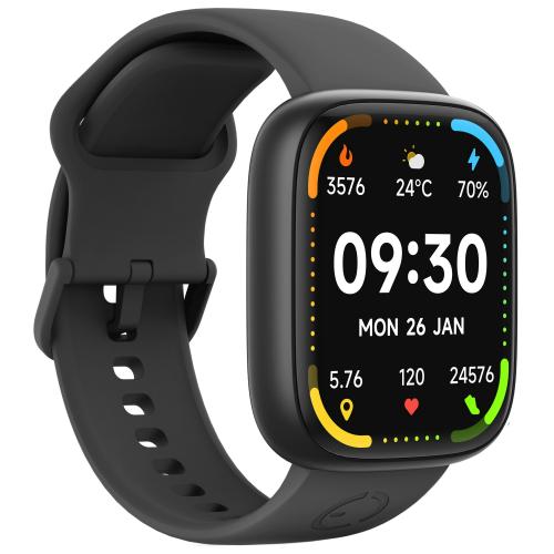 Smartwatch Maxcom EcoWatch 6, Ecran 1.83inch TFT-LCD, IP68, Vreme, Calculator, Notificari (Negru)
