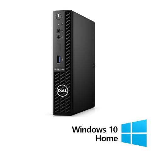 Calculator Sistem PC Refurbished DELL OptiPlex 3090 Mini, Intel Core i3-10105T 3.00 - 3.90GHz, 8GB DDR4, 256GB SSD + Windows 10 Home
