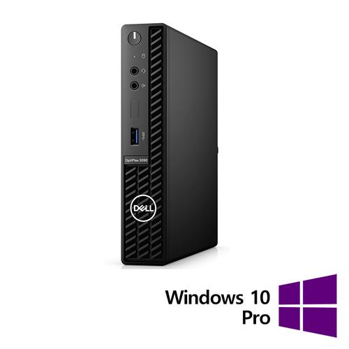 Calculator Sistem PC Refurbished DELL OptiPlex 3090 Mini, Intel Core i3-10105T 3.00 - 3.90GHz, 8GB DDR4, 256GB SSD + Windows 10 Pro