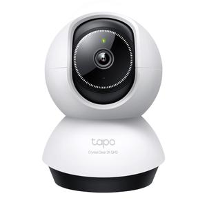 Camera de supraveghere pentru interior TP-Link Tapo TC72, 2K QHD 4MP, Detectare cu AI, Wi-Fi, Zoom 12x, Microfon, Difuzor (Alb)