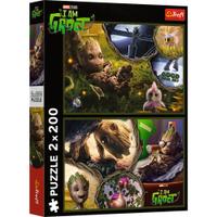 Puzzle Trefl de la 2 x 200 piese - Eu sunt Groot