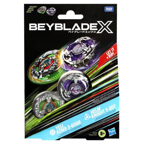 Set duo Beyblade X - Yell Kong 3-60Gb si Helm Knight 5-80T