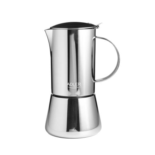Cafetiera Moka Adler AD 4419, 0.35 l, 6 cesti (Inox)