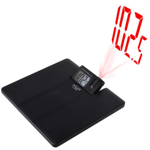 Cantar de baie Adler AD 8182, Max 180 kg, Display LCD, Proiector (Negru)