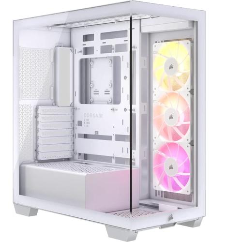 Carcasa Corsair 3500X ARGB, Middle Tower, Tempered glass (Alb)