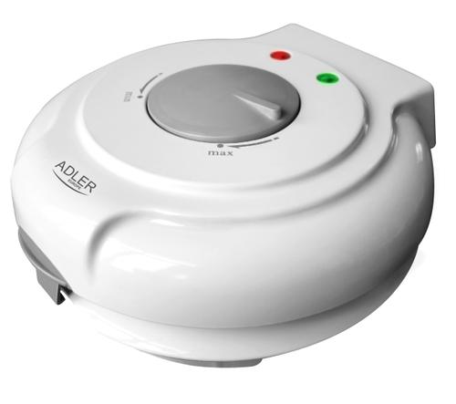 Aparat de facut vafe si conrui de inghetata Adler AD 3038, 1500 W (Gri/Alb)