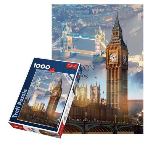 Puzzle 1000 piese - Zori de zi la Londra